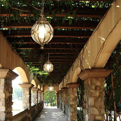 European Retro LED Outdoor Pendant Light - Hans Lumiere