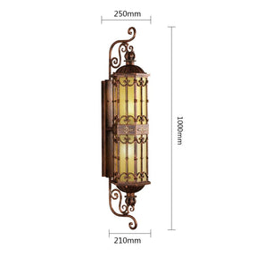 European Retro Outdoor Gold LED Wall Lamp - Hans Lumiere