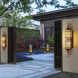European Retro Outdoor Gold LED Wall Lamp - Hans Lumiere