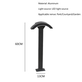 Fan - Shaped Minimalist Outdoor Waterproof LED Lawn Lamp - Hans Lumiere