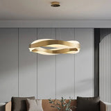 Fashionable LED Chandelier With Brushed Rings - Hans Lumiere