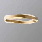 Fashionable LED Chandelier With Brushed Rings - Hans Lumiere