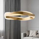 Fashionable LED Chandelier With Brushed Rings - Hans Lumiere