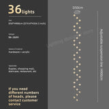 Fishbone Crystal Chandelier for Stairs, Dining and Living Room - Hans Lumiere