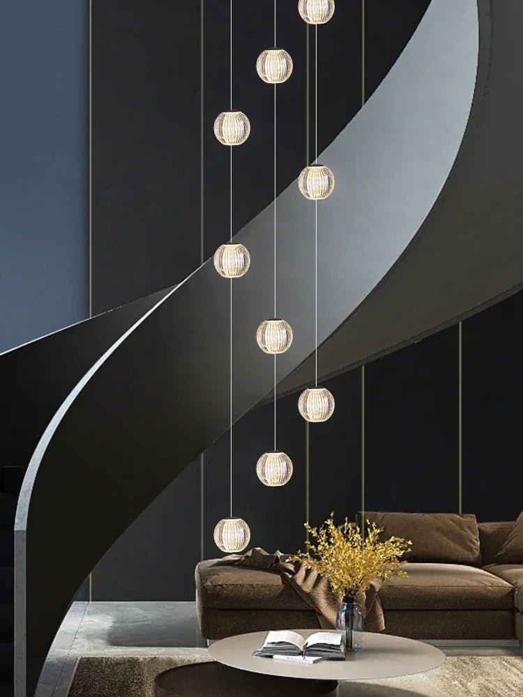 Fishbone Crystal Chandelier for Stairs, Dining and Living Room - Hans Lumiere