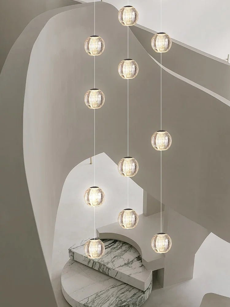 Fishbone Crystal Chandelier for Stairs, Dining and Living Room - Hans Lumiere