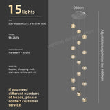 Fishbone Crystal Chandelier for Stairs, Dining and Living Room - Hans Lumiere