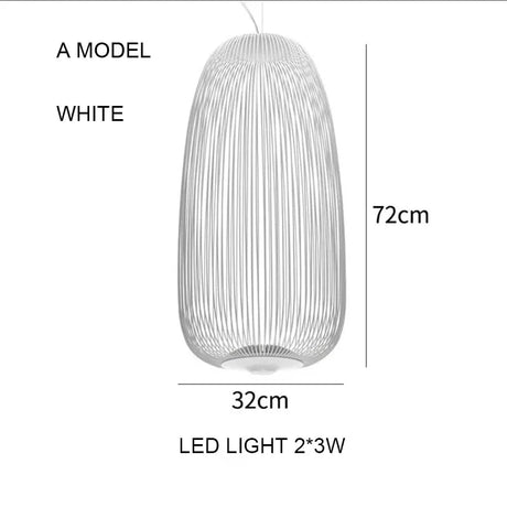 Foscarini Spokes Bird Cage LED Pendant Light - Hans Lumiere