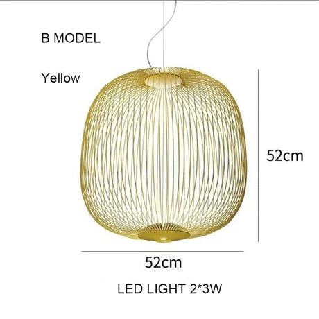Foscarini Spokes Bird Cage LED Pendant Light - Hans Lumiere