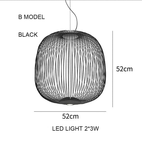 Foscarini Spokes Bird Cage LED Pendant Light - Hans Lumiere