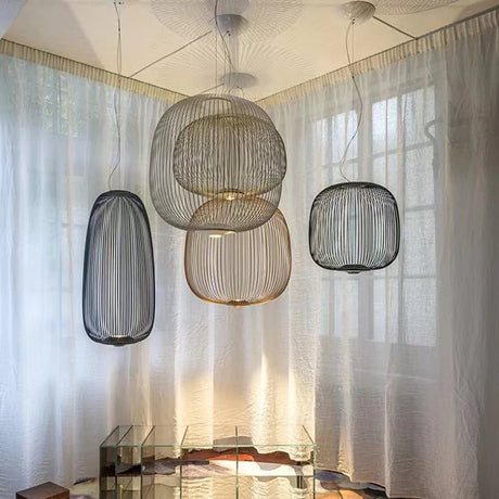 Foscarini Spokes Bird Cage LED Pendant Light - Hans Lumiere