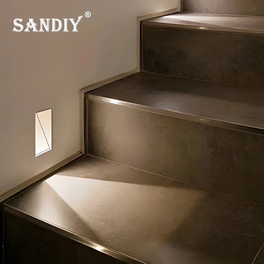 Frameless Stair Lighting With Motion Sensor - Hans Lumiere