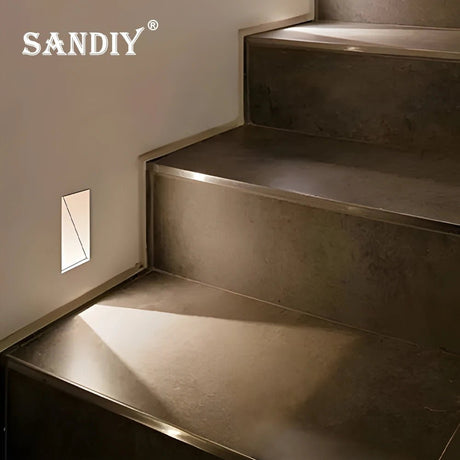 Frameless Stair Lighting With Motion Sensor - Hans Lumiere