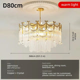 French Crystal Copper LED Pendant Light for Kitchen Islands & Dining Rooms - Hans Lumiere