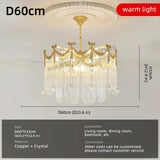 French Crystal Copper LED Pendant Light for Kitchen Islands & Dining Rooms - Hans Lumiere