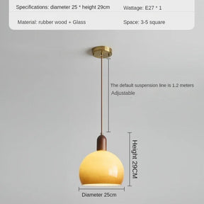 French Medieval Style Solid Wood Glass Chandelier - Hans Lumiere