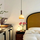 French Medieval Style Solid Wood Glass Chandelier - Hans Lumiere