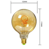 G125 Skeleton Alphabet Filament Edison LED Bulb 4W Dimmable, E26 E27 - Hans Lumiere