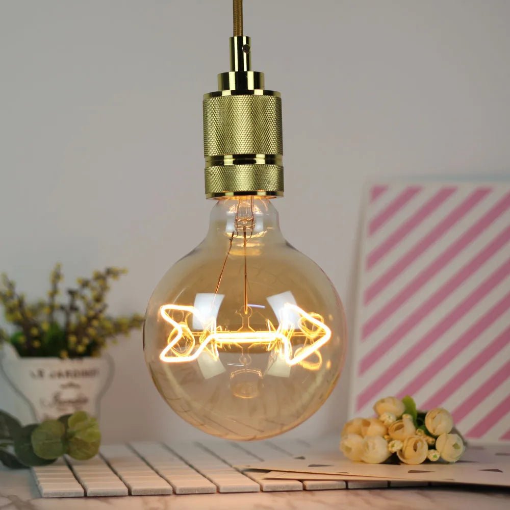 G125 Word Filament Edison LED Bulb 4W Dimmable, Love Home Hello Heart & Music Designs - Hans Lumiere