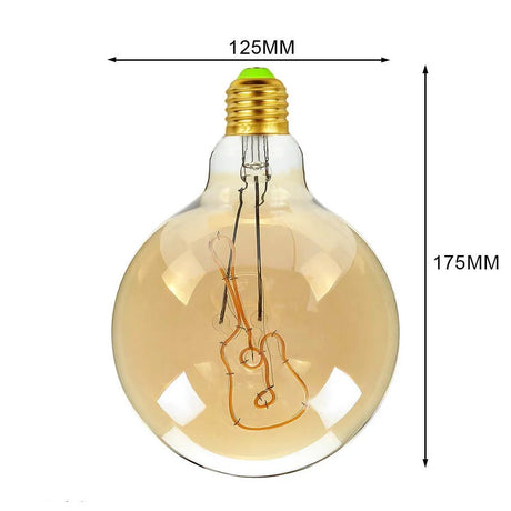 G125 Word Filament Edison LED Bulb 4W Dimmable, Love Home Hello Heart & Music Designs - Hans Lumiere