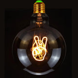 G125 Word Filament Edison LED Bulb 4W Dimmable, Love Home Hello Heart & Music Designs - Hans Lumiere
