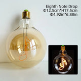 G125 Word Filament Edison LED Bulb 4W Dimmable, Love Home Hello Heart & Music Designs - Hans Lumiere