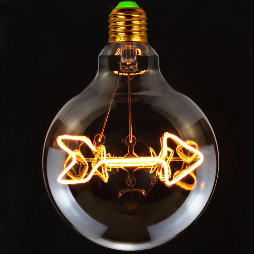 G125 Word Filament Edison LED Bulb 4W Dimmable, Love Home Hello Heart & Music Designs - Hans Lumiere