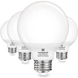 G25 LED Vanity Globe Bulbs, 60W Equivalent, 5000K Daylight, E26 - Hans Lumiere
