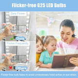 G25 LED Vanity Globe Bulbs, 60W Equivalent, 5000K Daylight, E26 - Hans Lumiere