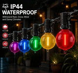 G40 Colored LED Globe Bulbs E12 1W Shatterproof, Red Blue Green Yellow Purple RGB, 25 or 50 Pack - Hans Lumiere