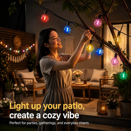 G40 Colored LED Globe Bulbs E12 1W Shatterproof, Red Blue Green Yellow Purple RGB, 25 or 50 Pack - Hans Lumiere