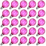 G40 Colored LED Globe Bulbs E12 1W Shatterproof, Red Blue Green Yellow Purple RGB, 25 or 50 Pack - Hans Lumiere
