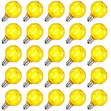 G40 Colored LED Globe Bulbs E12 1W Shatterproof, Red Blue Green Yellow Purple RGB, 25 or 50 Pack - Hans Lumiere