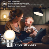 G40 Frosted Globe Edison LED Filament Bulbs B22 Bayonet 1.5W 2700K Dimmable, 2-15 Pack - Hans Lumiere