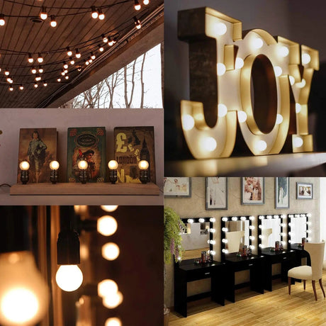 G40 Frosted Mini Globe LED Bulbs 1.5W E26 E27, Warm White 2700K or Cool White 6000K - Hans Lumiere