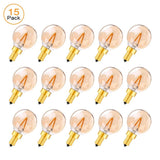 G40 Gold Tint Globe Edison LED Filament Bulbs E14 1W 2200K Dimmable, 220V or 12-24V, 6-25 Pack - Hans Lumiere