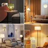 G45 Frosted Globe Edison LED Filament Bulbs E14 5W, Warm 3000K or Cool 6000K, 6 Pack - Hans Lumiere