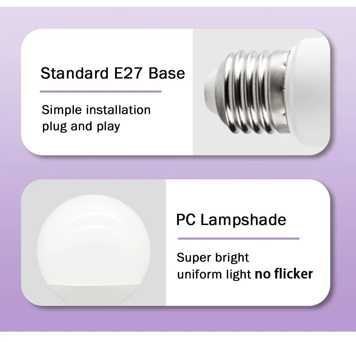 G80 G95 G125 Milky Globe LED Bulbs E27 10W 15W 18W CRI 90, Warm Neutral or Cool White, 6 Pack - Hans Lumiere