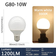 G80 G95 G125 Milky Globe LED Bulbs E27 10W 15W 18W, Warm Neutral or Cool White, 1-5 Pack - Hans Lumiere