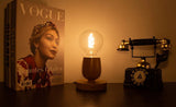G80 Spiral Filament Edison LED Globe Bulb E27 4W 2700K, Amber or Clear Glass, 2 or 6 Pack - Hans Lumiere