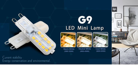 G9 LED Bulbs 3W 5W 7W 220V, Halogen Replacement for Crystal Chandeliers, 10 Pack - Hans Lumiere