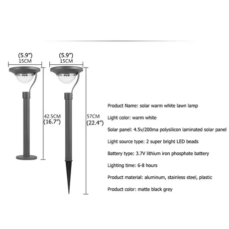 Garden Solar Lawn Light - Hans Lumiere