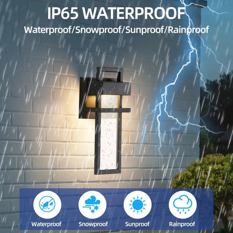 Geometric IP65 Waterproof Outdoor Wall Light - Hans Lumiere
