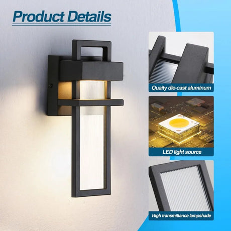 Geometric IP65 Waterproof Outdoor Wall Light - Hans Lumiere