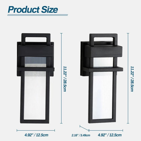 Geometric IP65 Waterproof Outdoor Wall Light - Hans Lumiere