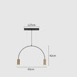 Geometric Lines Arched Shape LED Hanging Lamp - Hans Lumiere