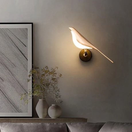 Gilded Bird LED Wall Sconce with Touch Switch - Hans Lumiere