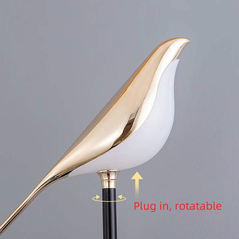 Gilded Bird LED Wall Sconce with Touch Switch - Hans Lumiere