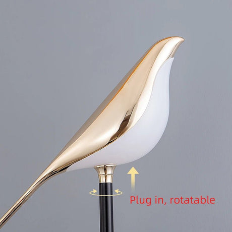 Gilded Bird LED Wall Sconce with Touch Switch - Hans Lumiere