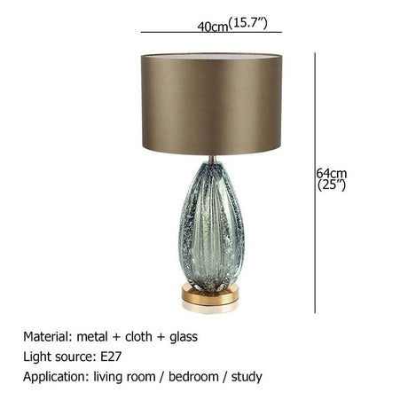 Green Bedside LED Decorative Table Lamp - Hans Lumiere